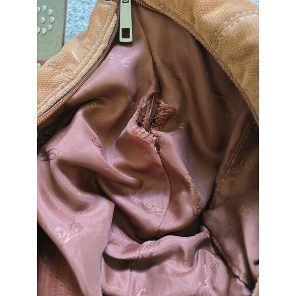 Fossil 75082 Western Canvas Hobo Shoulder Bag‎ Camel Color - Picture 8 of 8